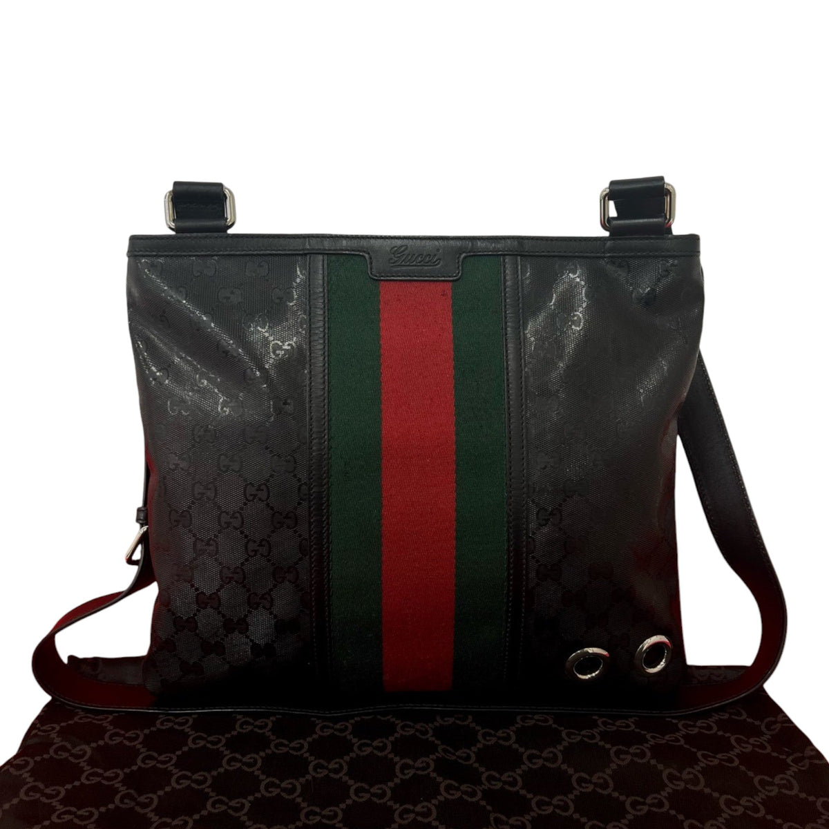 Gucci Fiat 500 Medium GG Imprime Web Messenger Bag