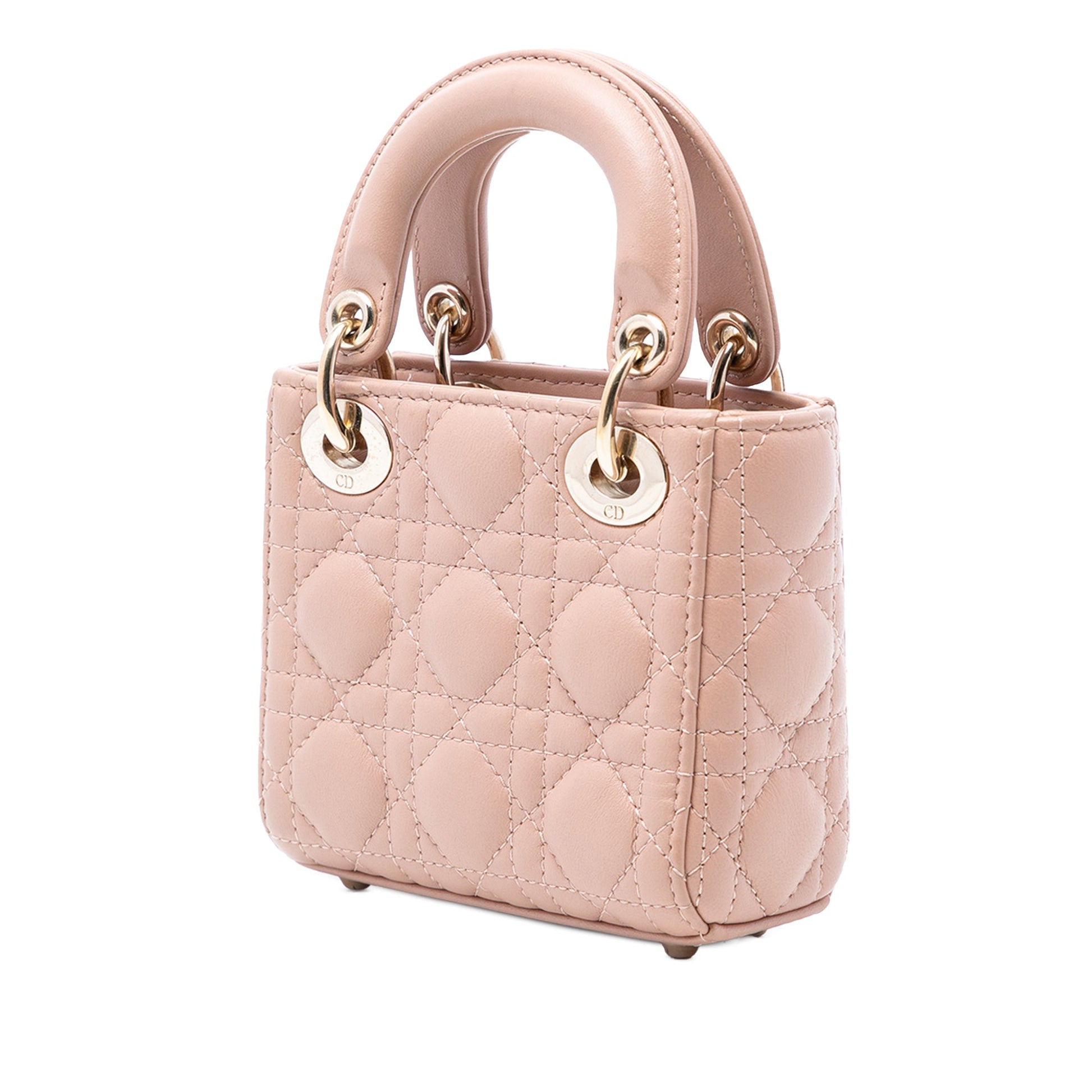 Micro Lambskin Cannage Lady Dior