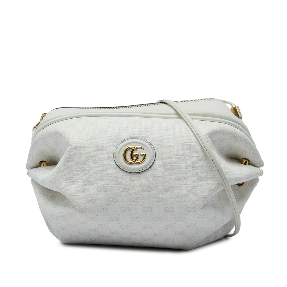 Gucci Mini Micro GG Supreme Candy Crossbody — White
