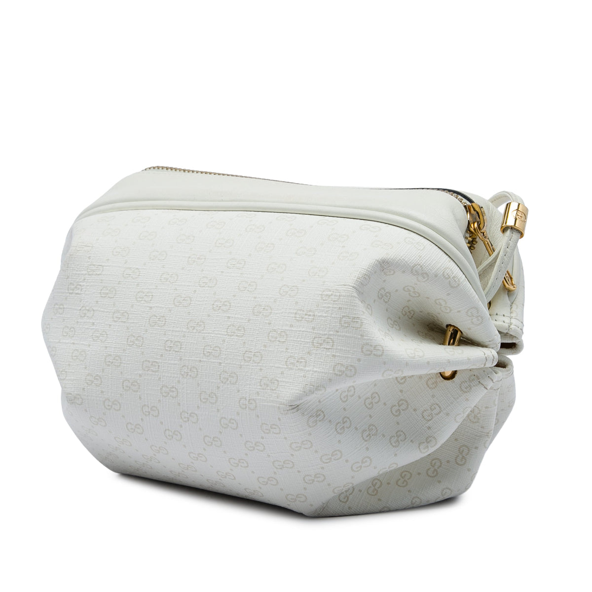 Gucci Mini Micro GG Supreme Candy Crossbody — White