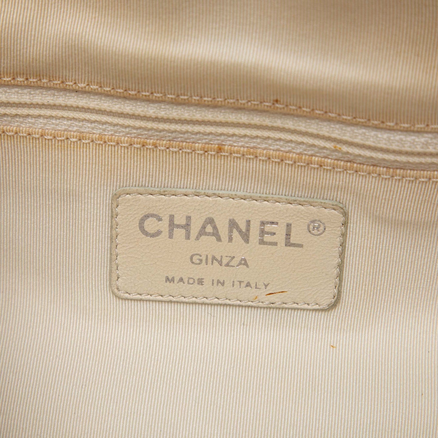 Chanel CC Canvas Pearl Tote