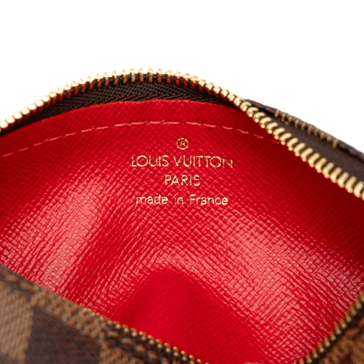 Louis Vuitton Damier Ebene Papillon Pochette — Brown
