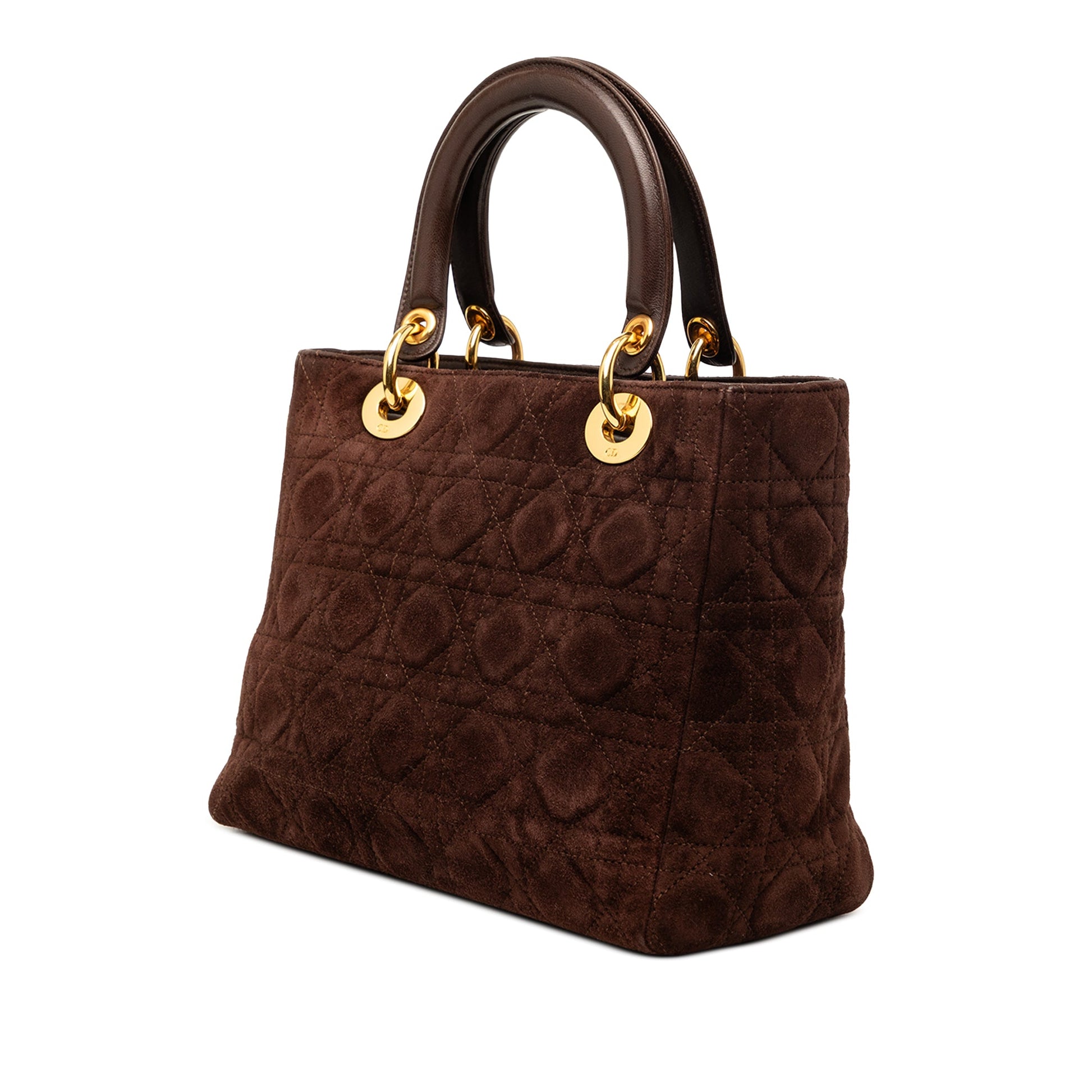 Dior Medium Suede Cannage Lady Dior