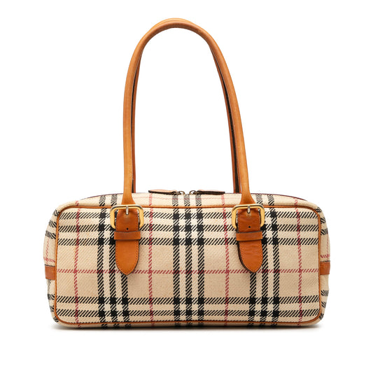 Burberry House Check Wool Shoulder Bag
