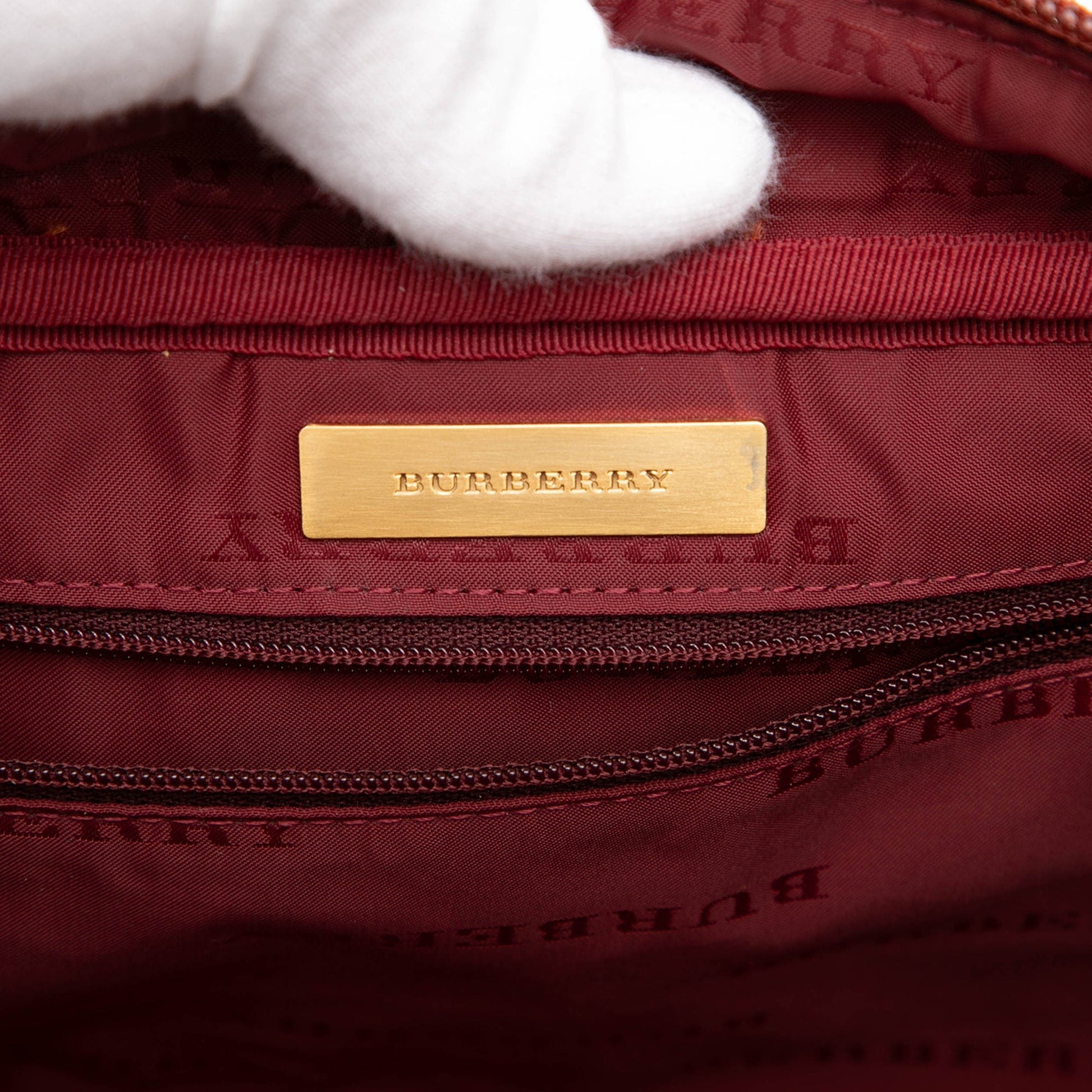 Burberry House Check Wool Shoulder Bag