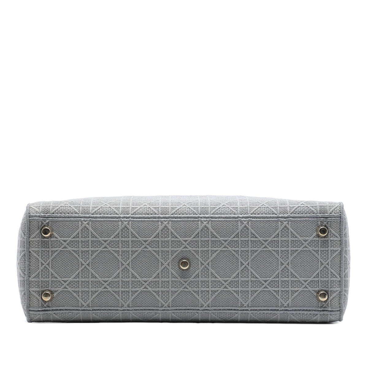 Dior Large Embroidered Canvas Cannage Lady D Lite