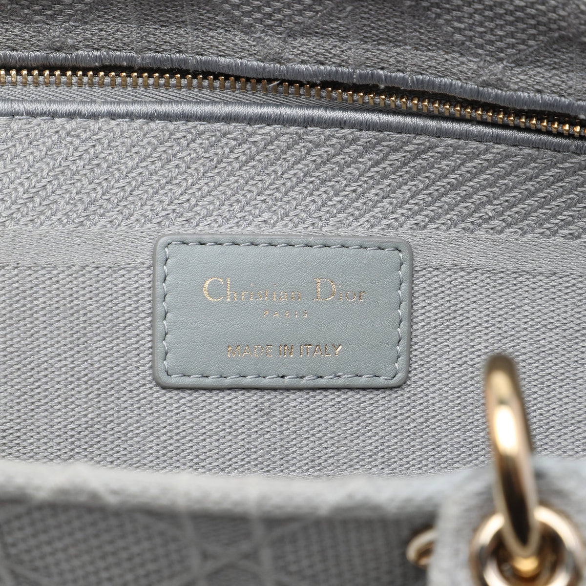 Dior Large Embroidered Canvas Cannage Lady D Lite