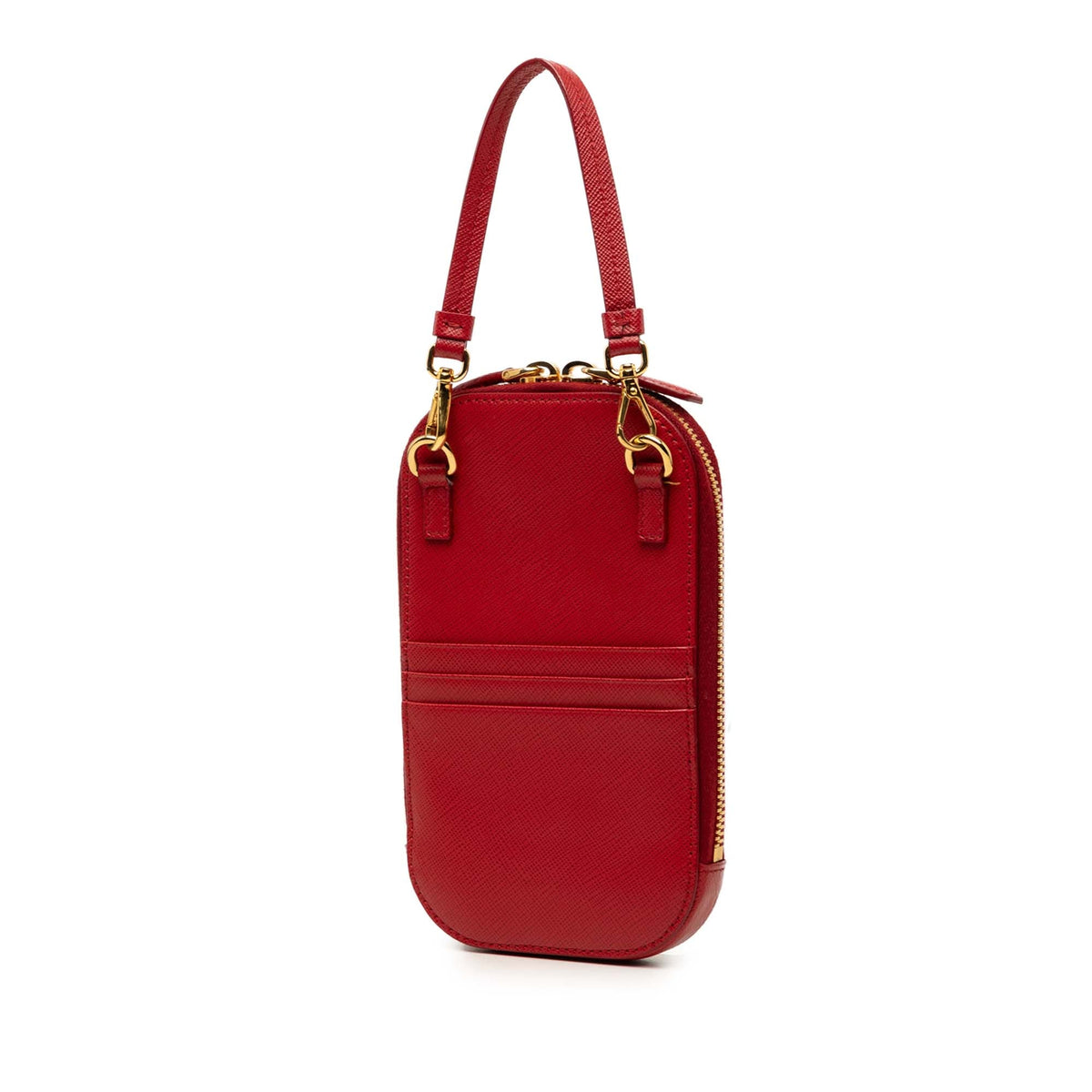 Prada Saffiano Zip Phone Holder