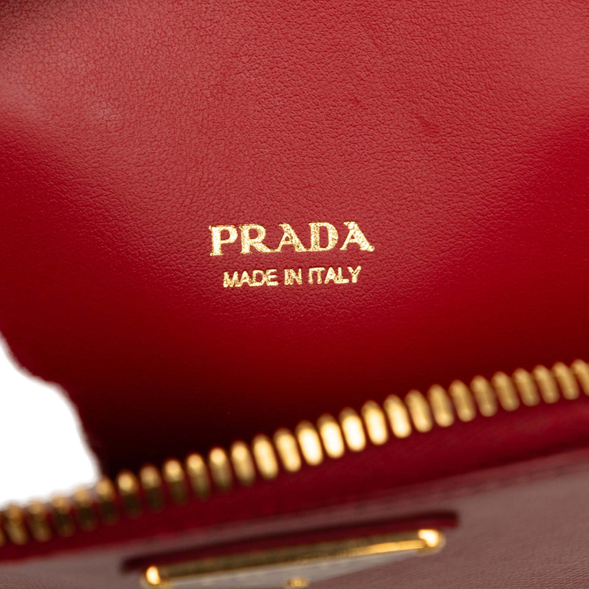 Prada Saffiano Zip Phone Holder