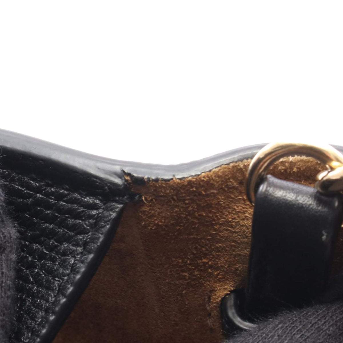 Burberry Small Leather and House Check Canvas Derby Macken Crossbody — Black