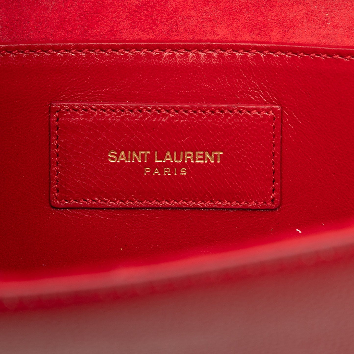 Saint Laurent Grain de Poudre Monogram Cassandre Clutch