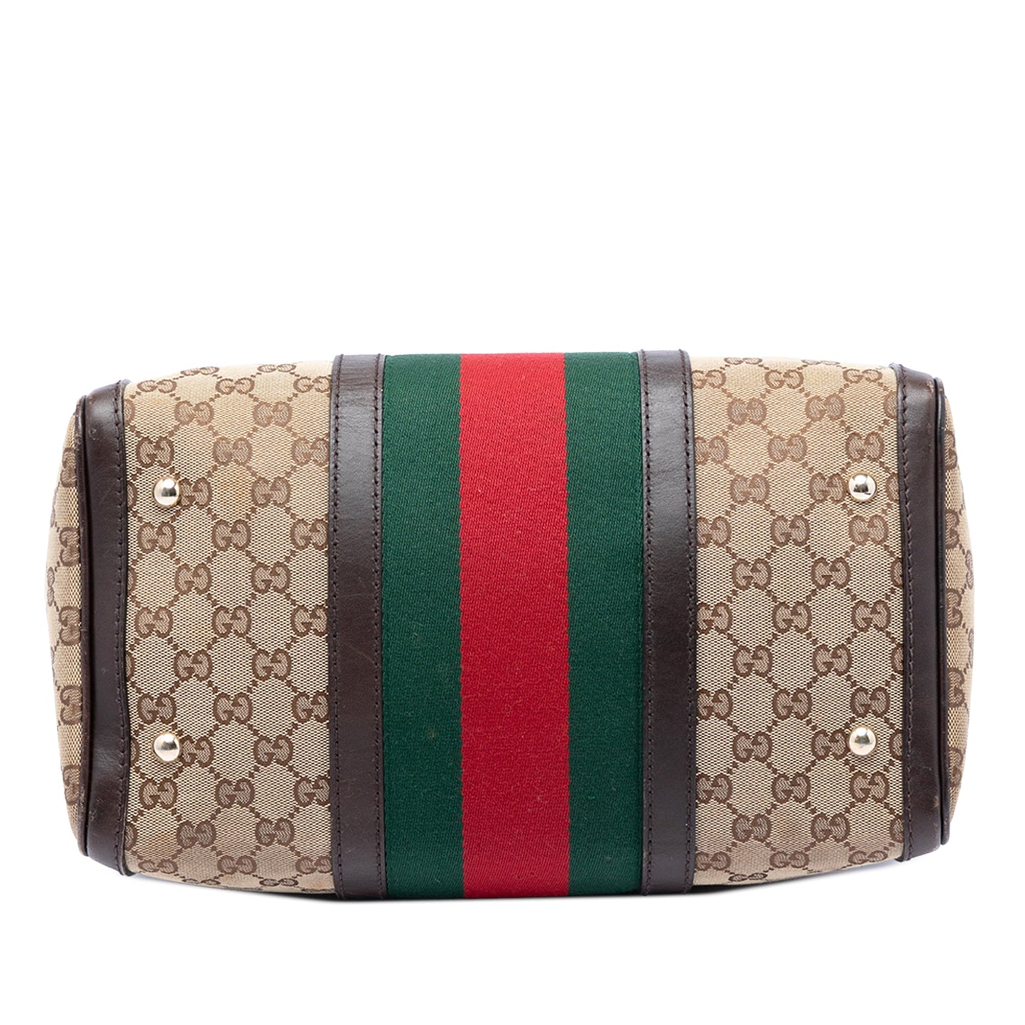 Gucci Medium GG Canvas Web Joy Boston Bag