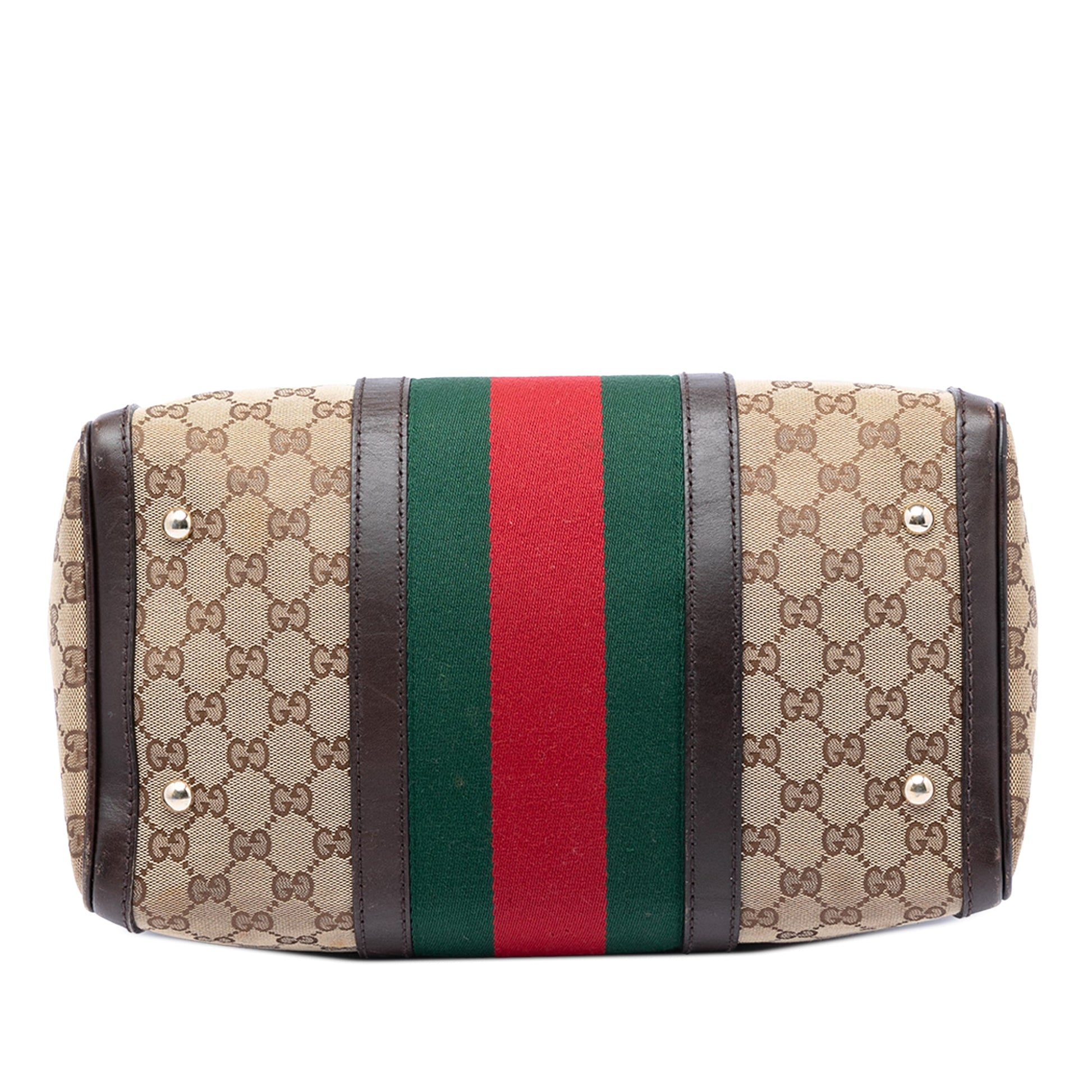 Gucci Medium GG Canvas Web Joy Boston Bag