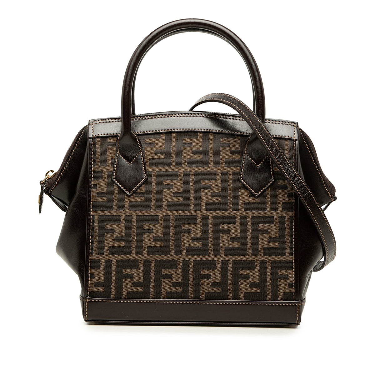 Fendi Zucca Canvas Satchel