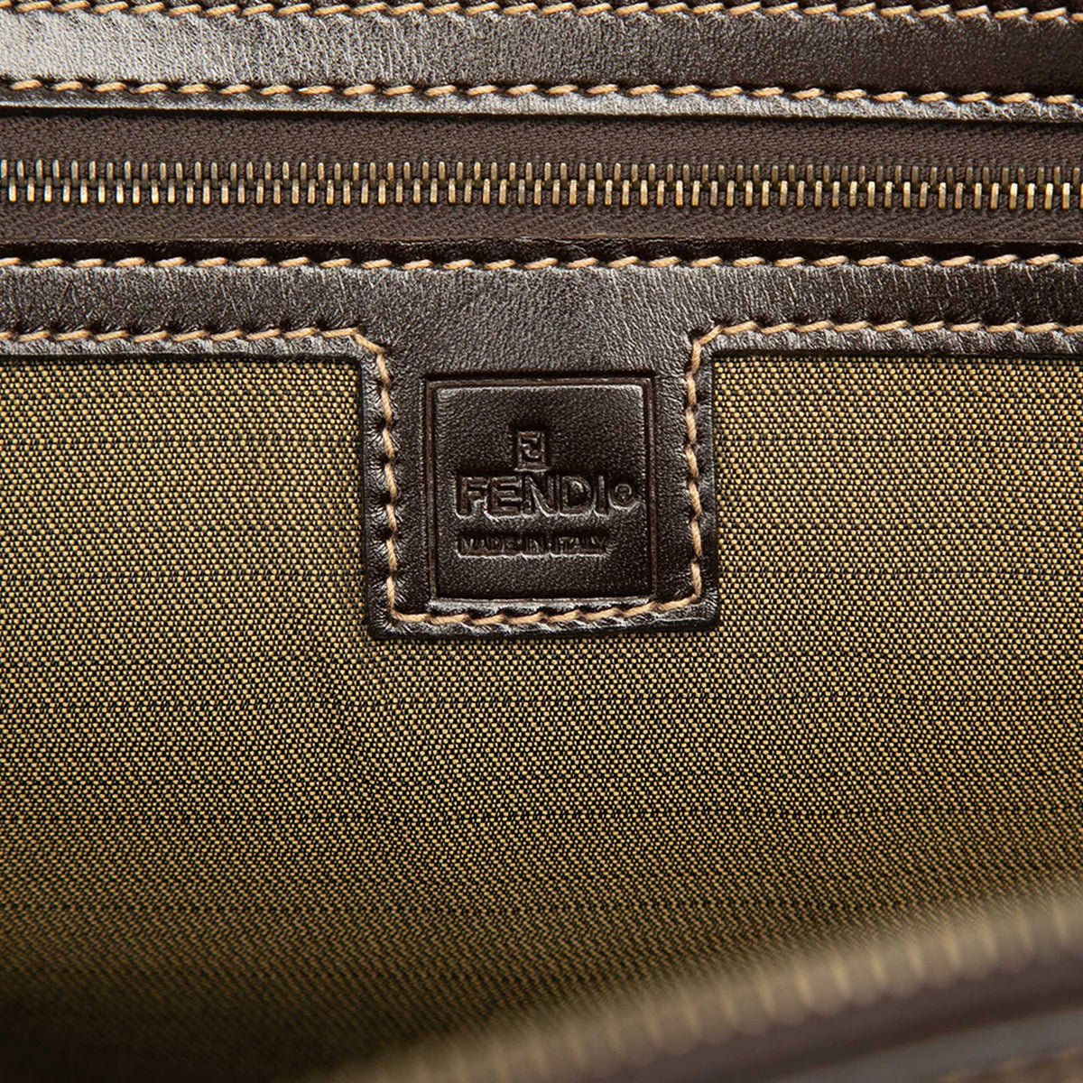 Fendi Zucca Canvas Satchel