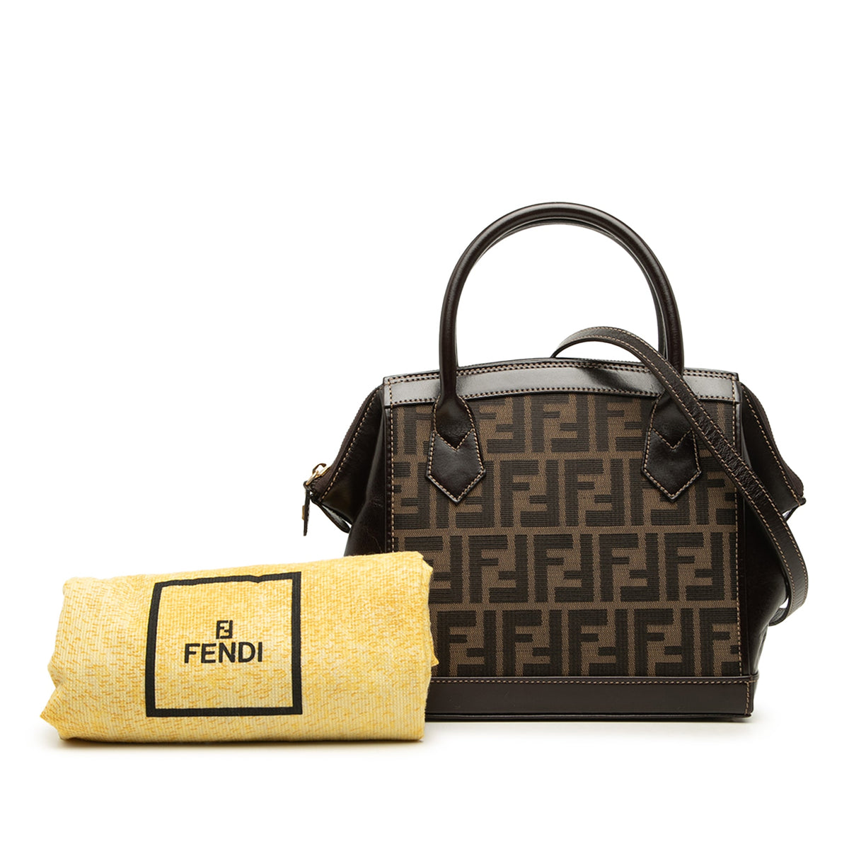 Fendi Zucca Canvas Satchel
