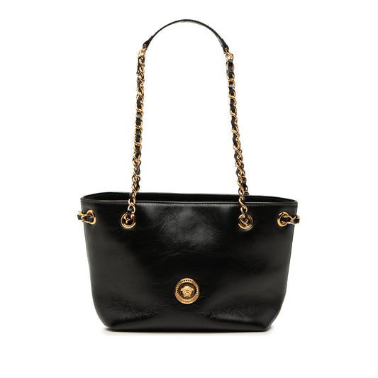 Versace Leather La Medusa Shoulder Bag