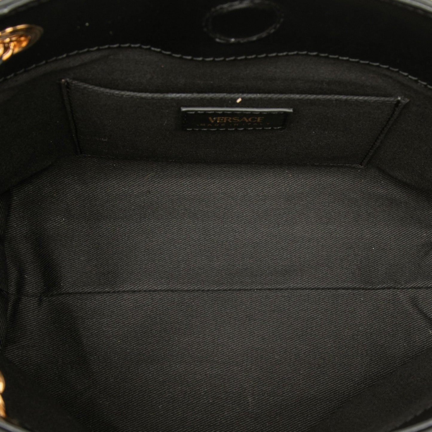 Versace Leather La Medusa Shoulder Bag
