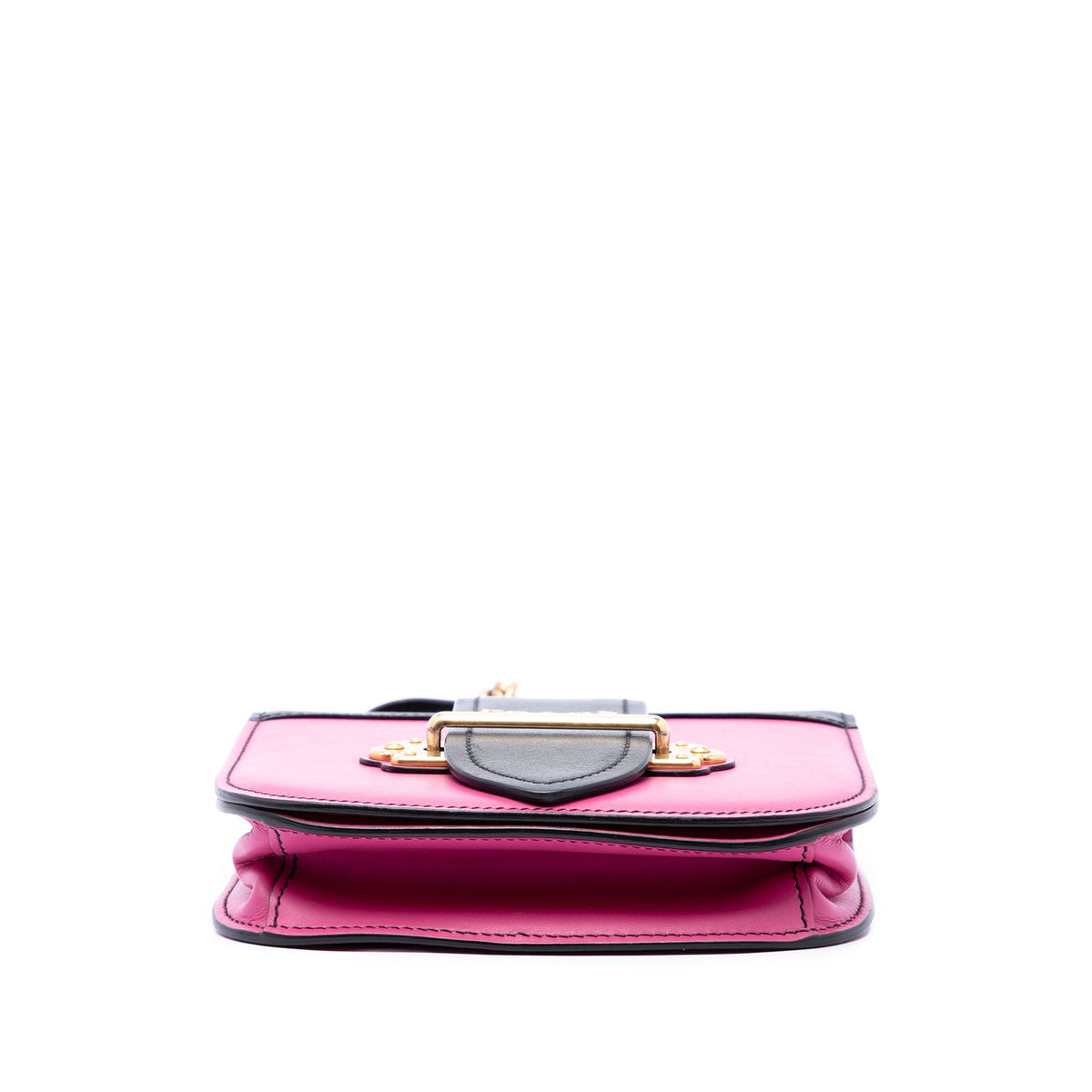 Prada Saffiano Trimmed City Calf Pionniere Crossbody