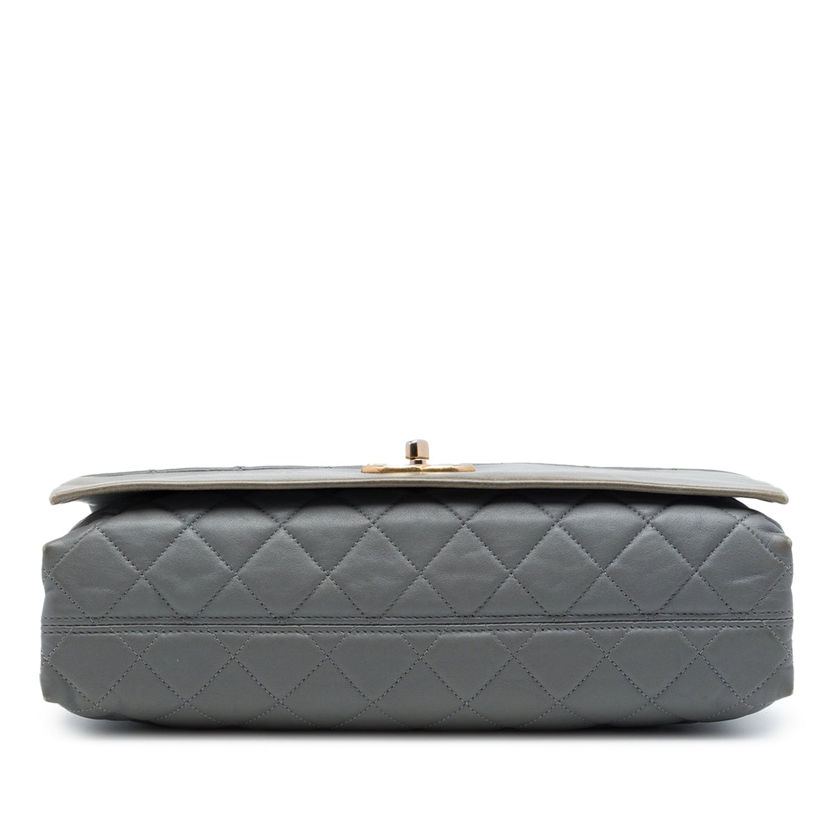 Chanel Jumbo Quilted Calfskin Soft Elegance Flap — Gray