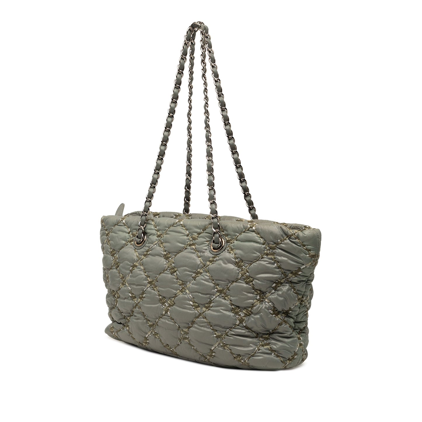 Chanel Paris Byzance Nylon Tweed On Stitch Tote