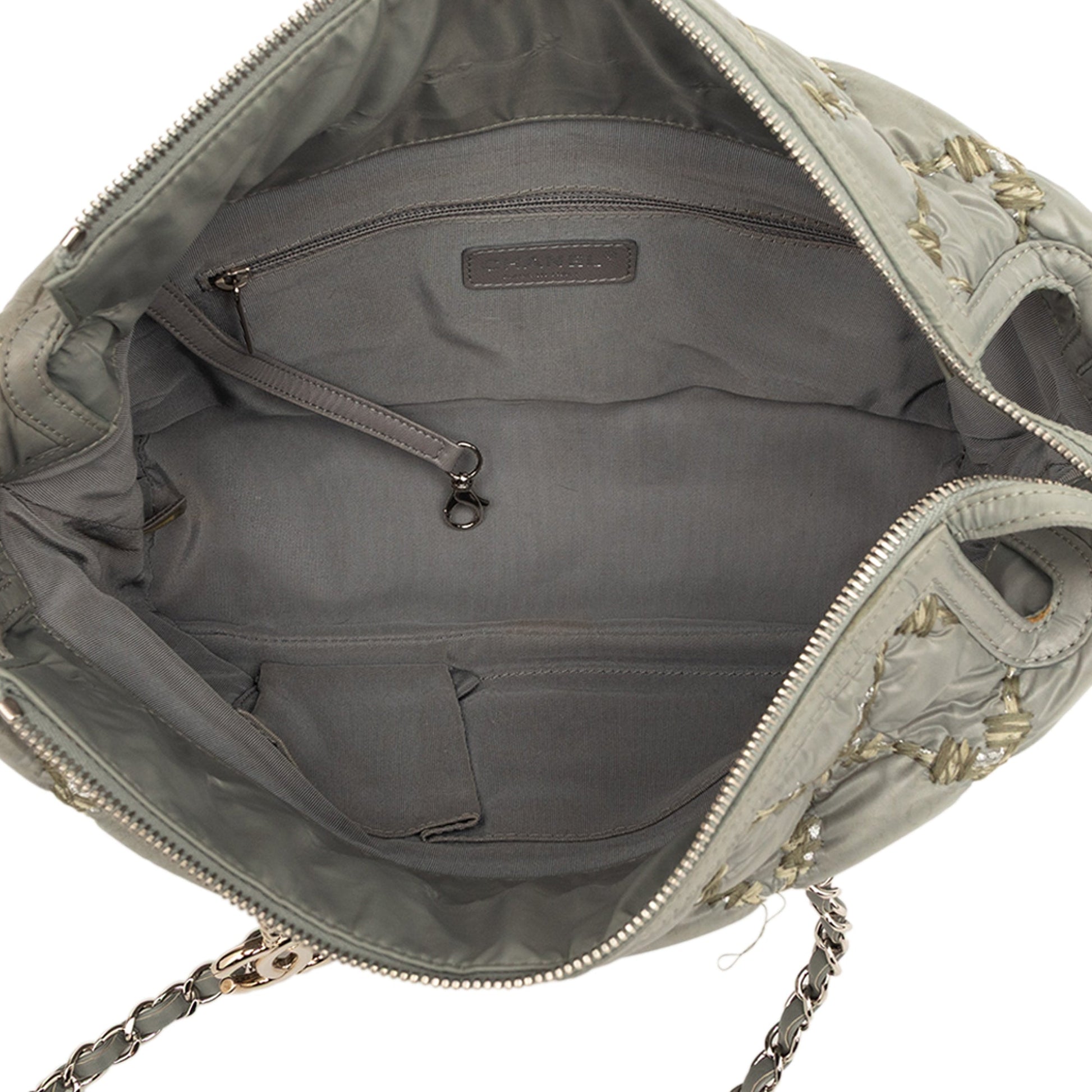 Chanel Paris Byzance Nylon Tweed On Stitch Tote