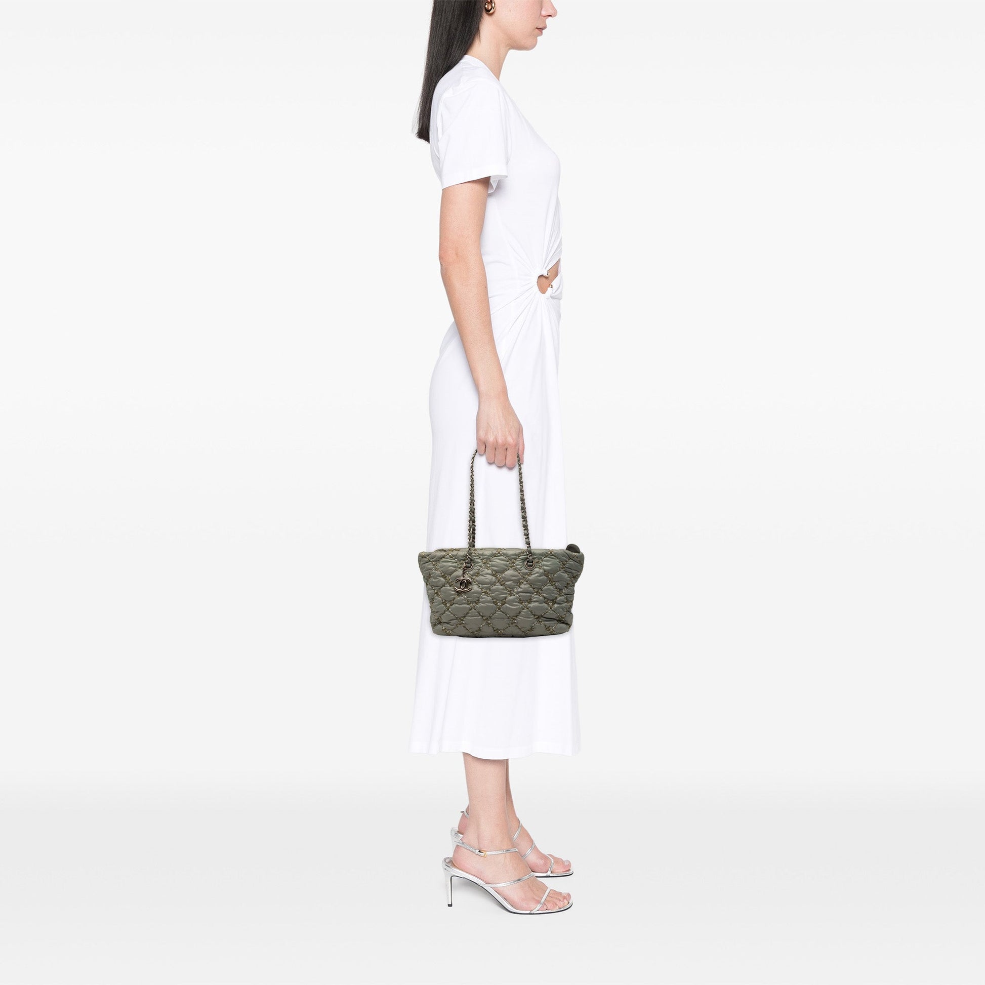 Chanel Paris Byzance Nylon Tweed On Stitch Tote