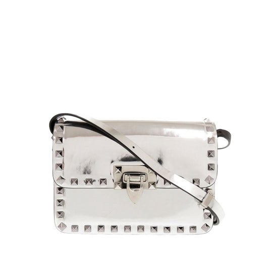 Valentino Small Mirror Calfskin Rockstud23 Shoulder Bag