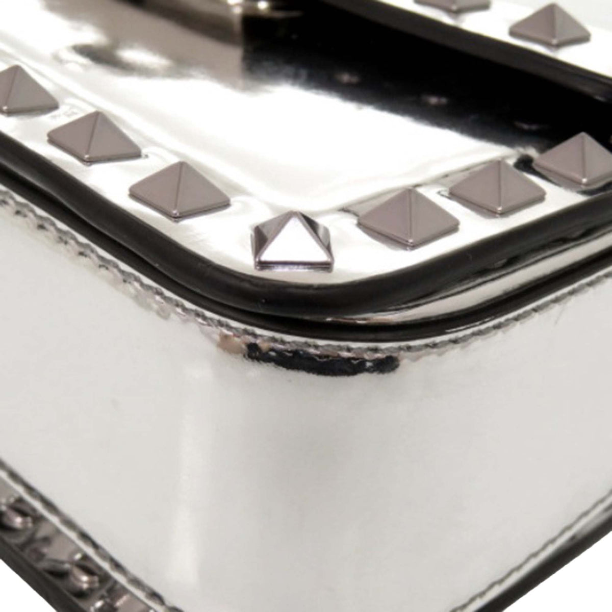 Valentino Small Mirror Calfskin Rockstud23 Shoulder Bag