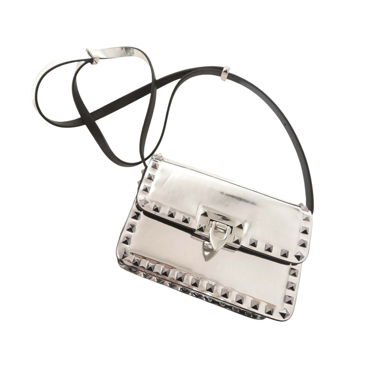 Valentino Small Mirror Calfskin Rockstud23 Shoulder Bag