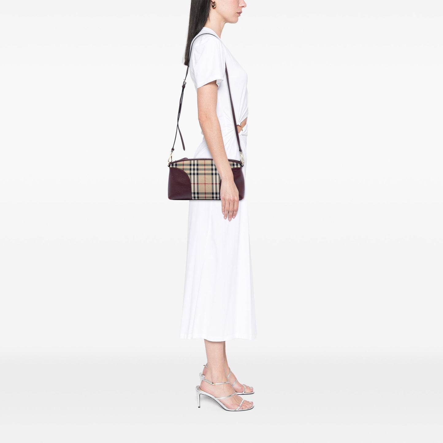 Burberry Haymarket Check Coated Canvas Chichester Crossbody
