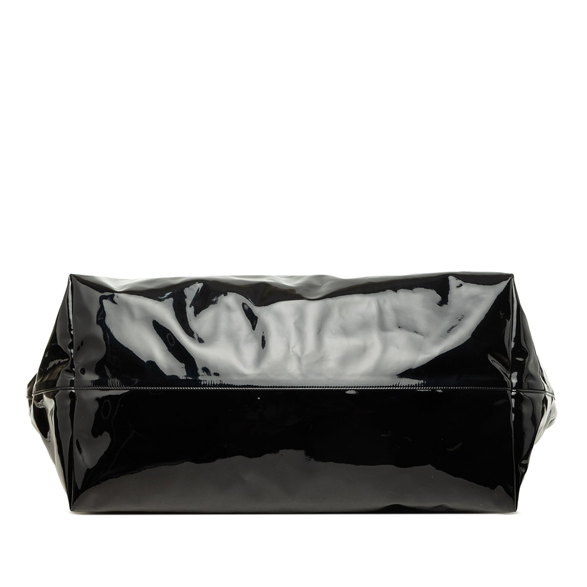 Saint Laurent Maxi PVC Rive Gauche Shopper Tote — Black