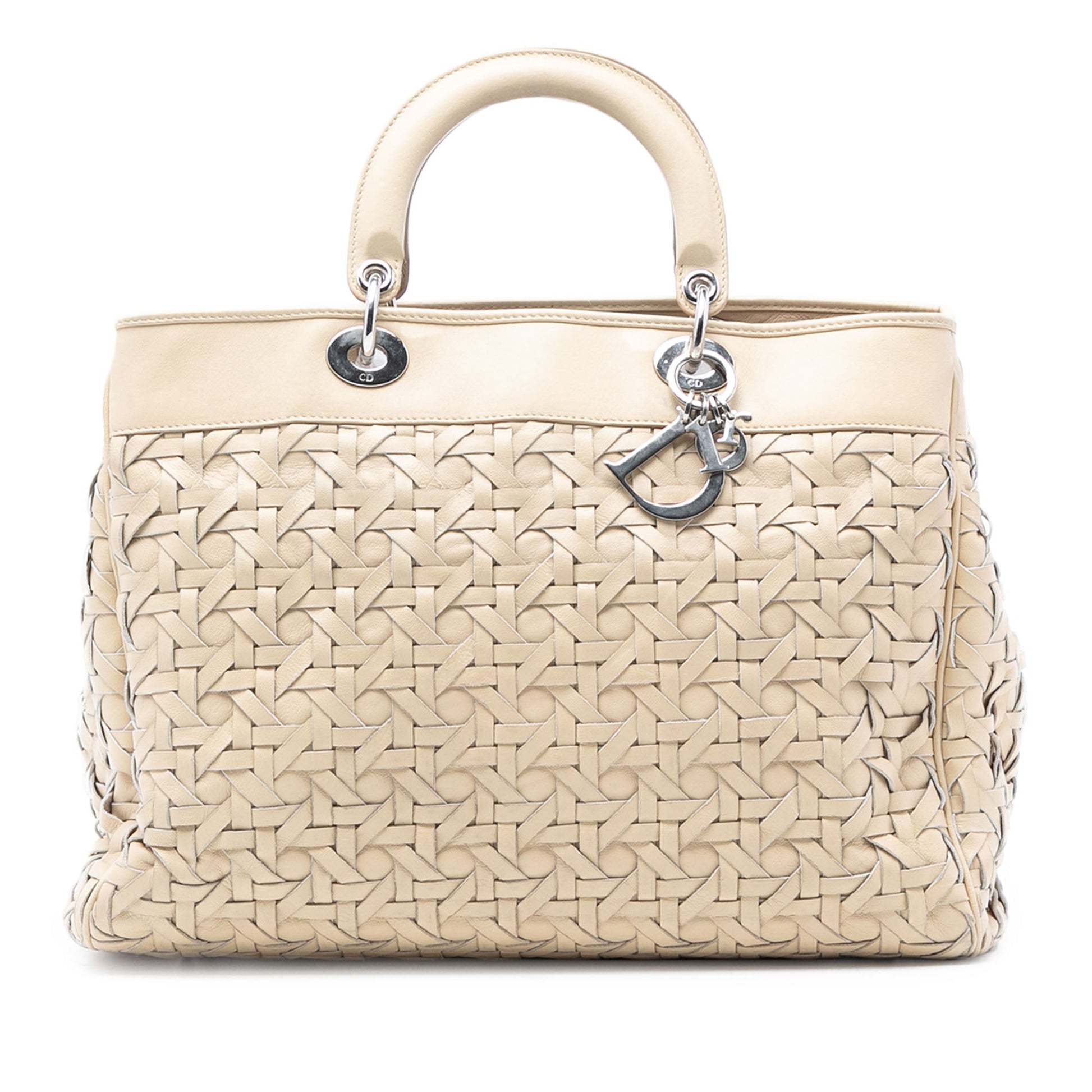 Dior Woven Lambskin Lady Dior Avenue Tote