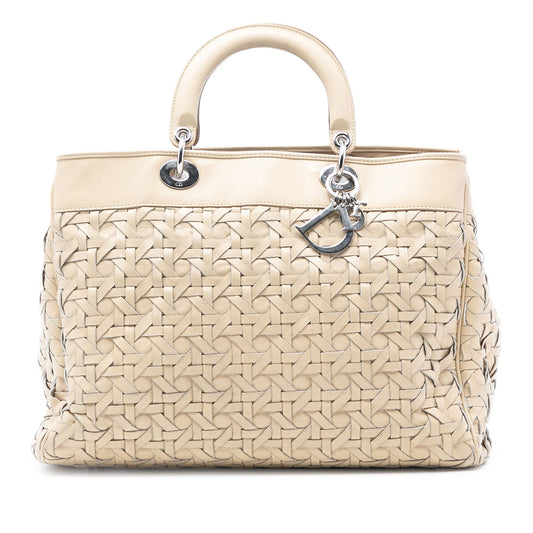 Dior Woven Lambskin Lady Dior Avenue Tote