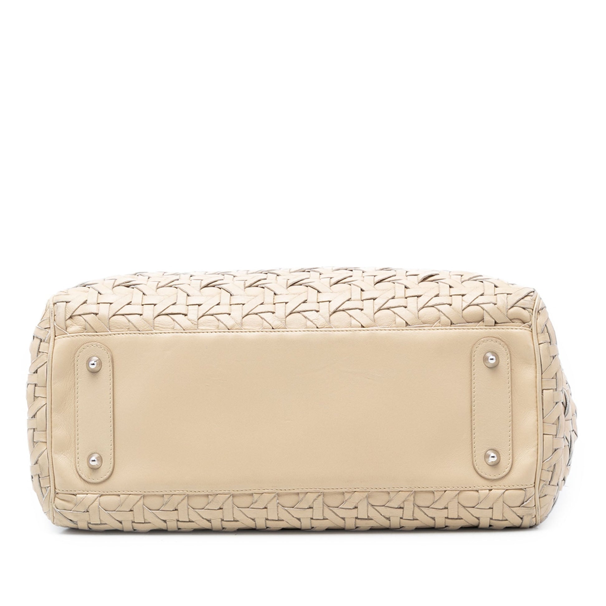 Dior Woven Lambskin Lady Dior Avenue Tote