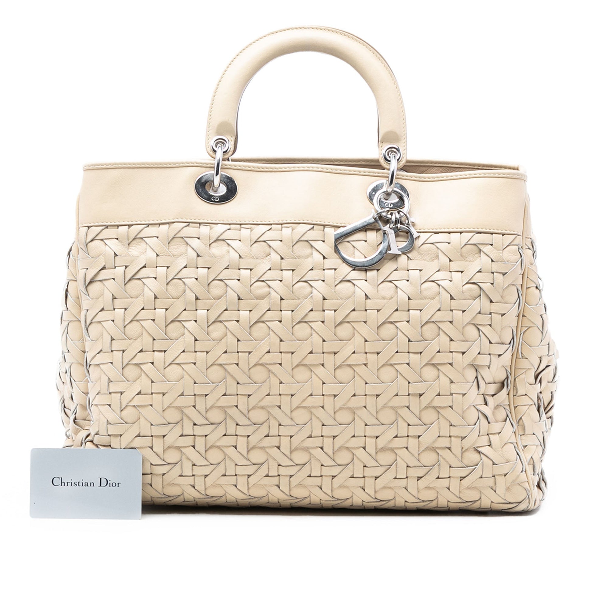 Dior Woven Lambskin Lady Dior Avenue Tote