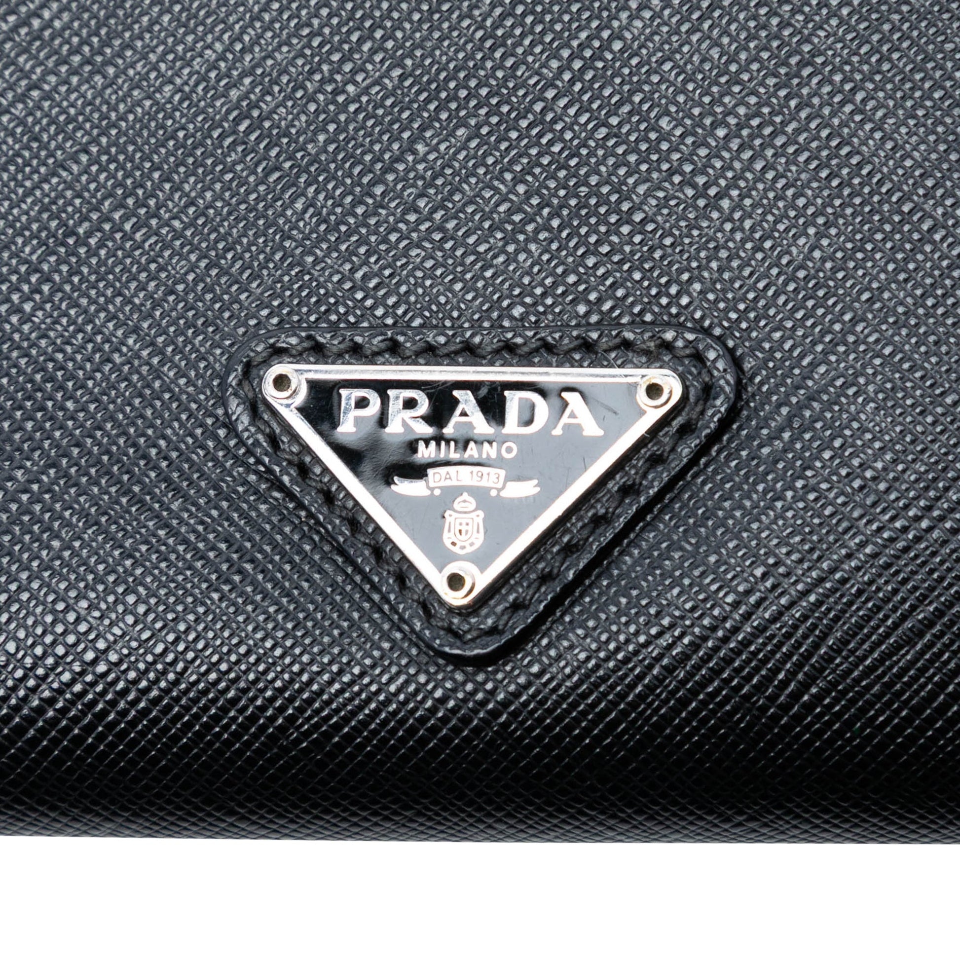 Saffiano Envelope Push Lock Clutch