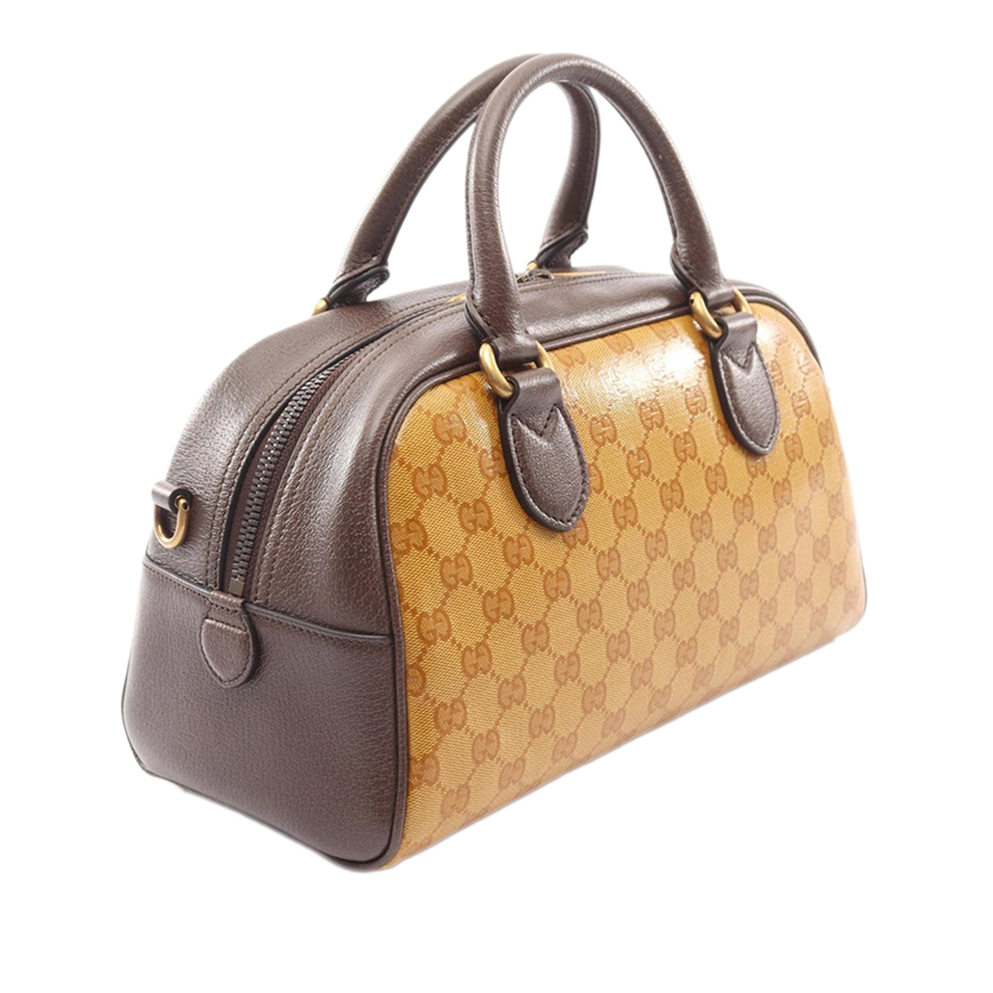 Gucci Adidas Mini GG Crystal Logo Web Duffle Bag