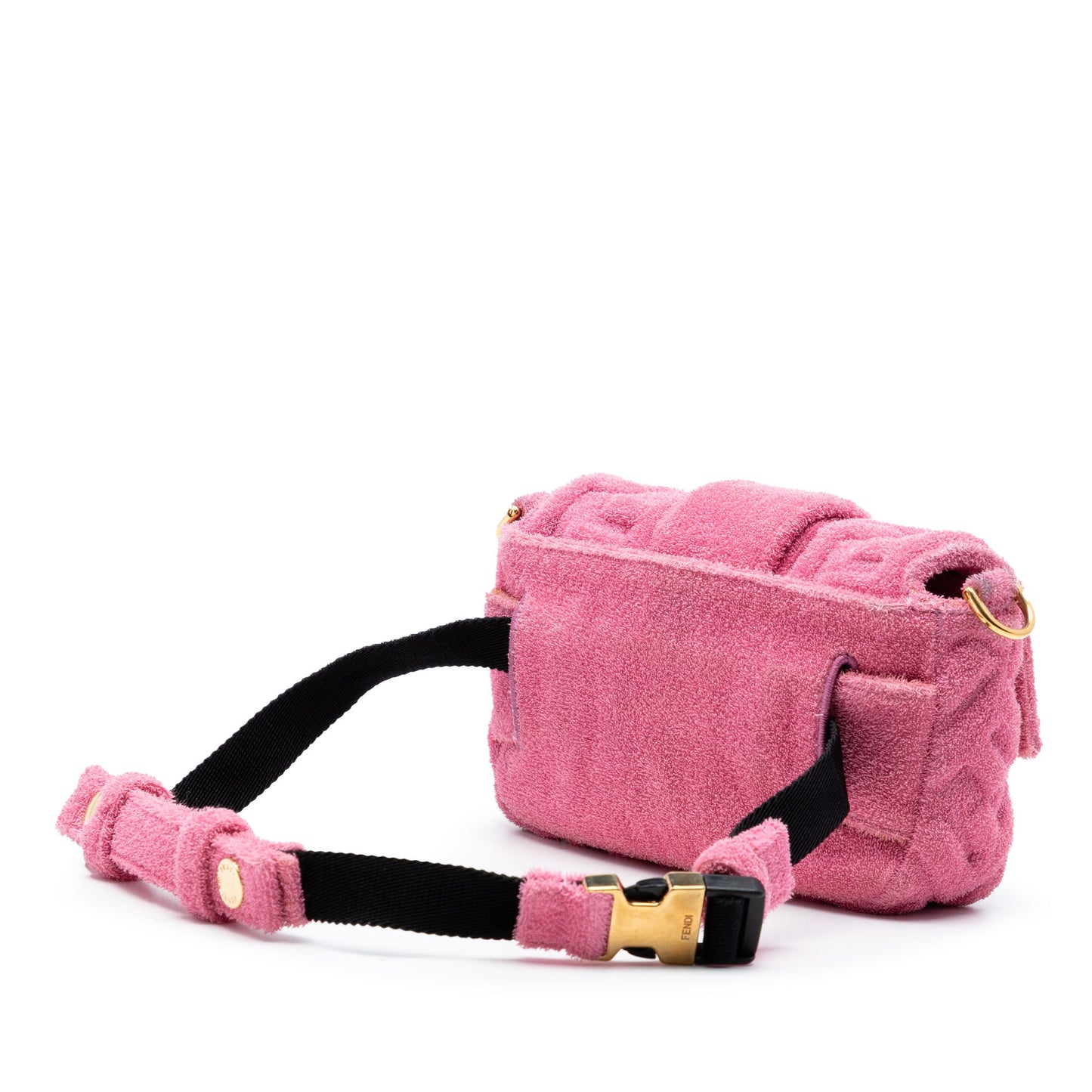 Fendi Embossed Terry Cloth FF 1974 Convertible Belt Baguette