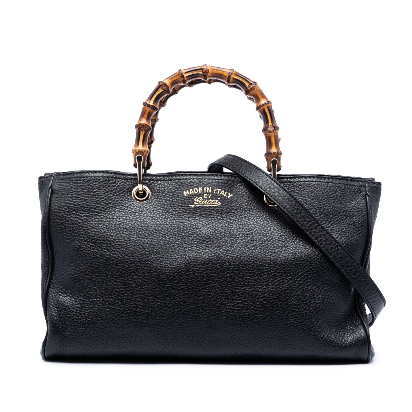Gucci Medium Calfskin Bamboo Shopper Satchel