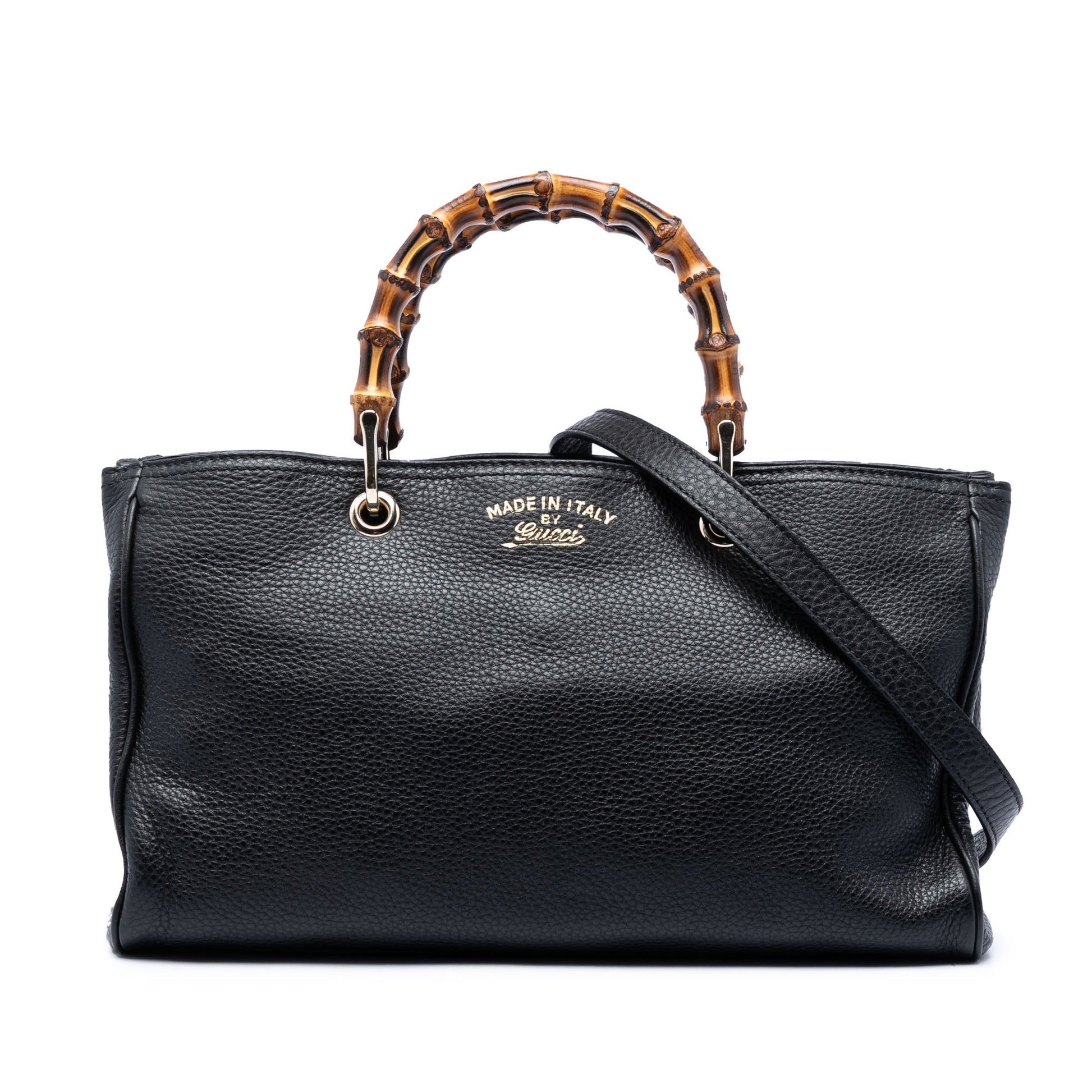 Gucci Medium Calfskin Bamboo Shopper Satchel