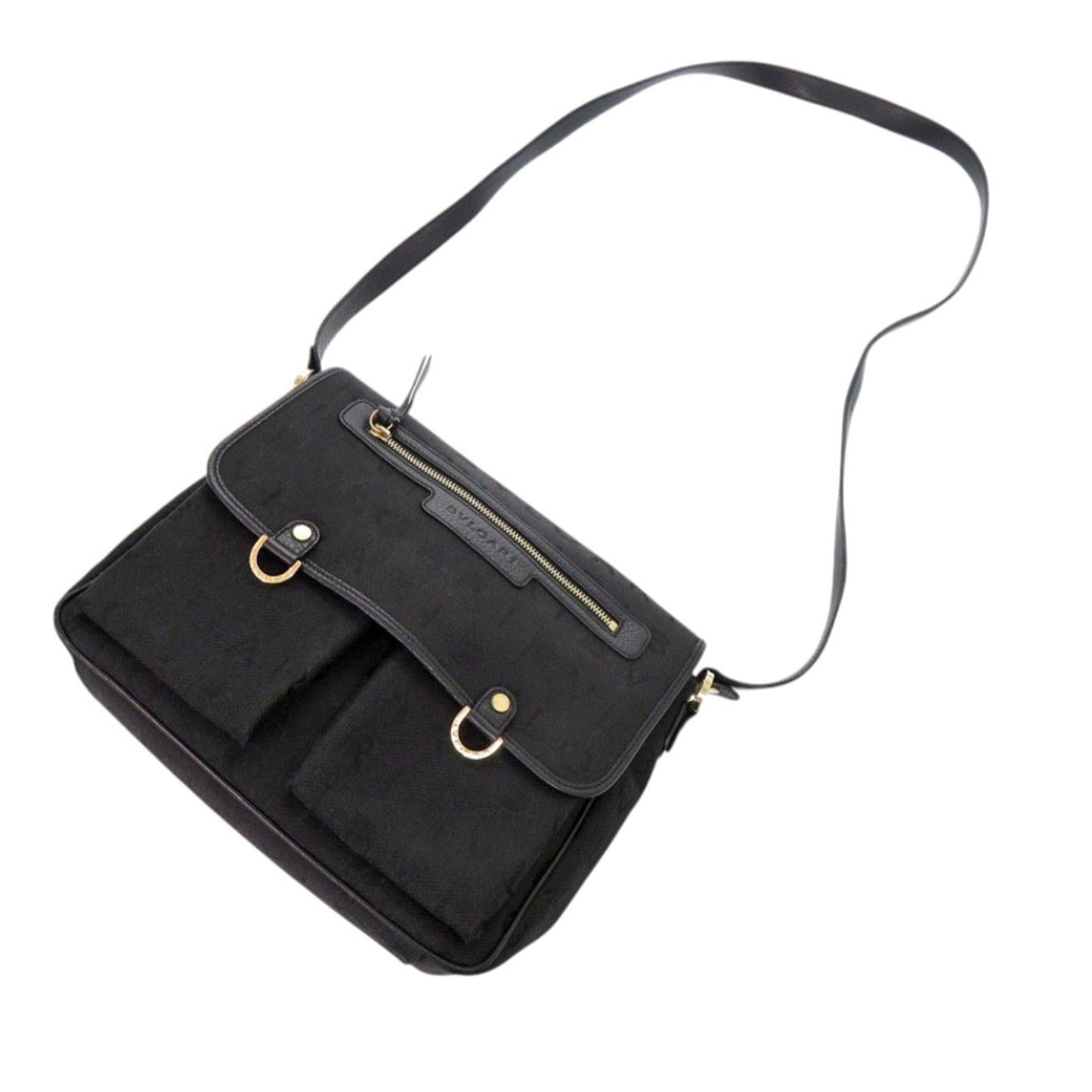 Bvlgari Logomania Canvas Messenger Bag
