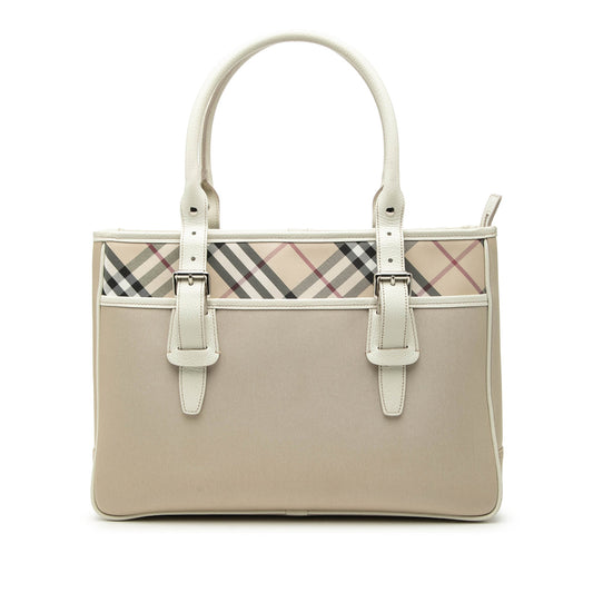 Nova Check Nylon Tote