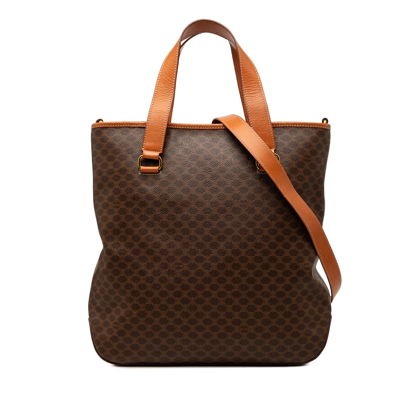 Celine Macadam Coated Canvas Vertical Satchel