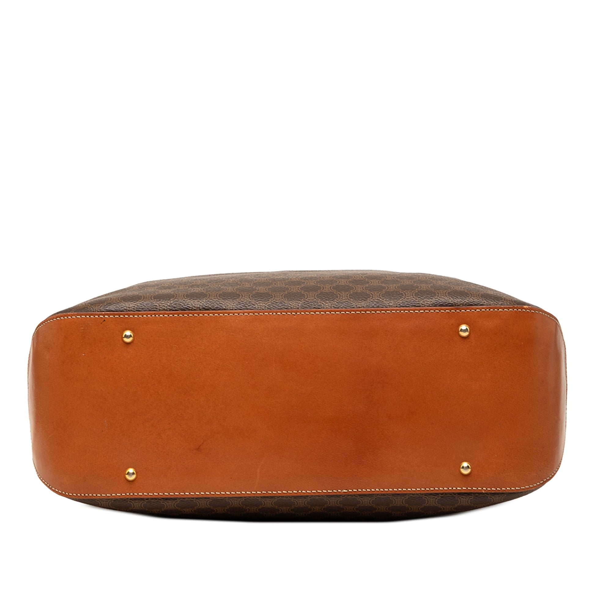 Celine Macadam Coated Canvas Vertical Satchel