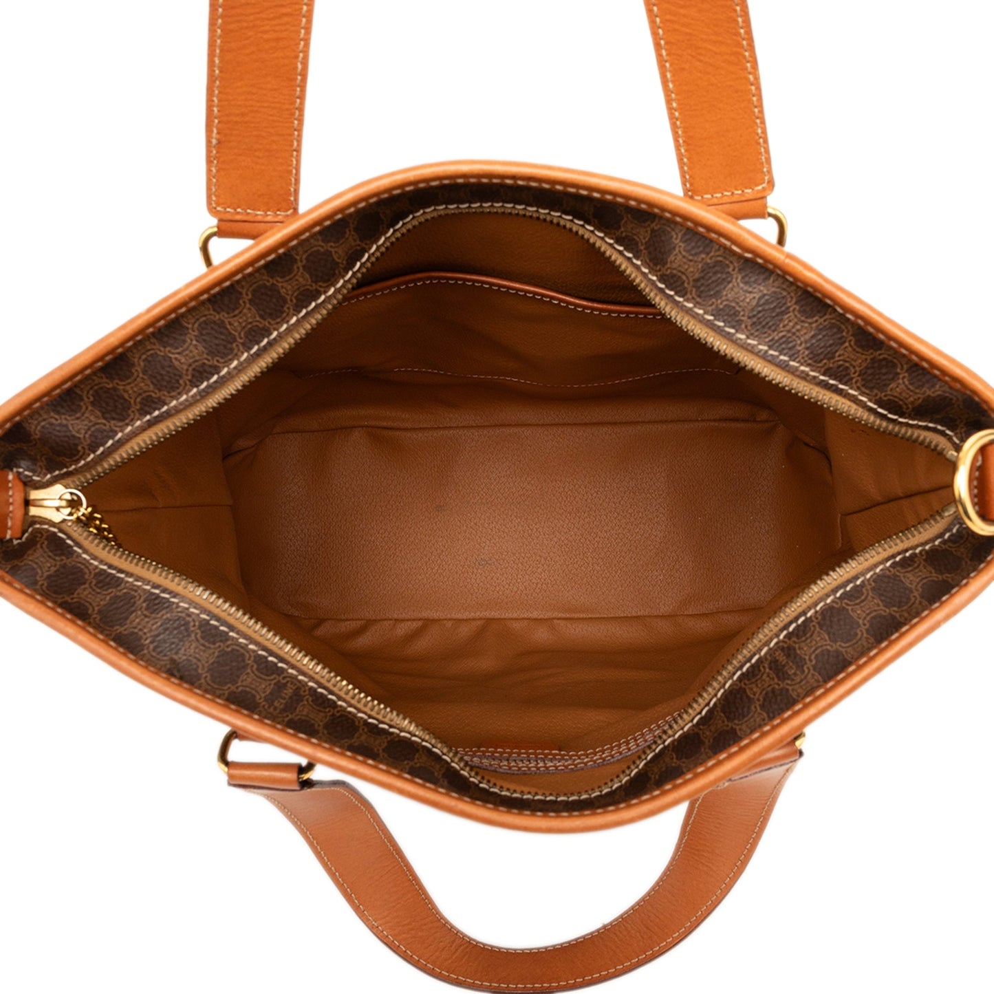 Celine Macadam Coated Canvas Vertical Satchel
