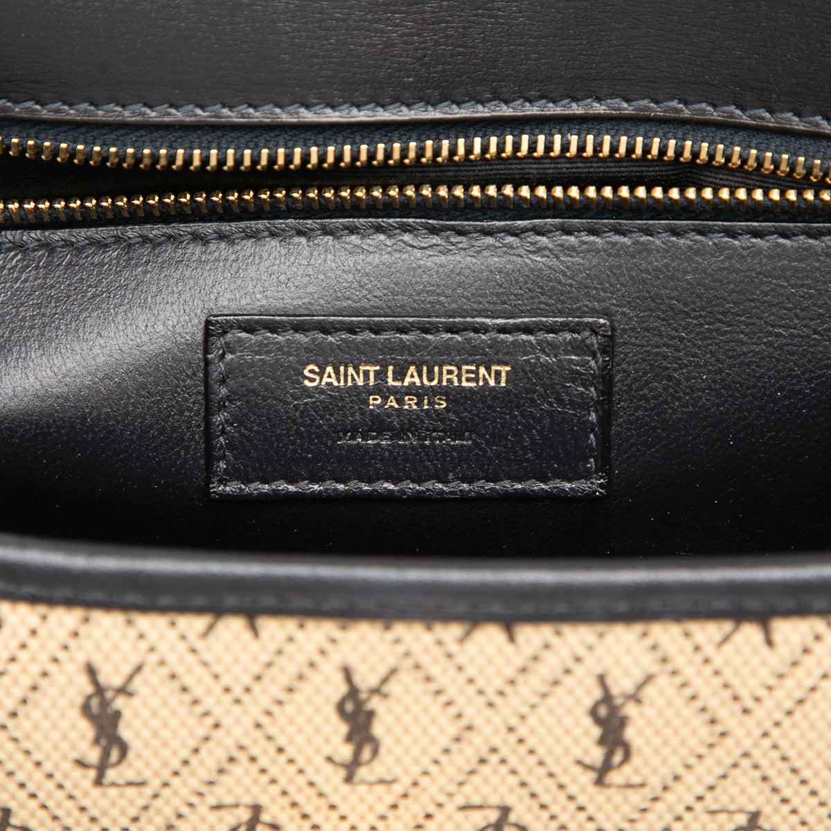 Saint Laurent Medium Canvas Monogram All Over Crossbody