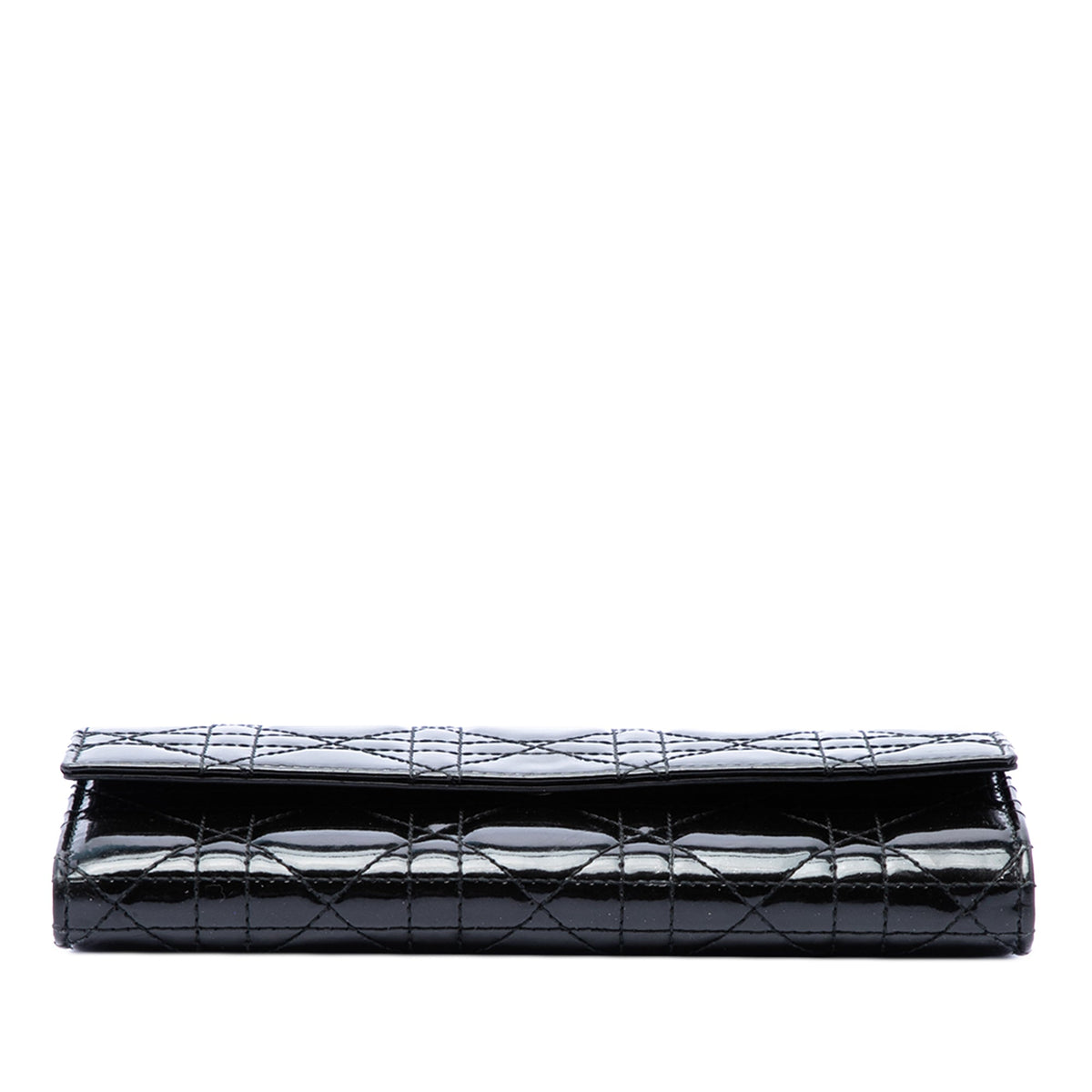 Dior Patent Cannage Lady Dior Wallet On Chain