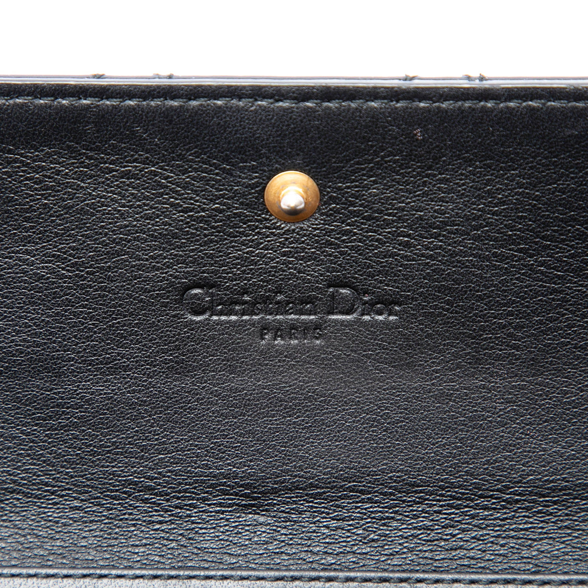 Dior Patent Cannage Lady Dior Wallet On Chain