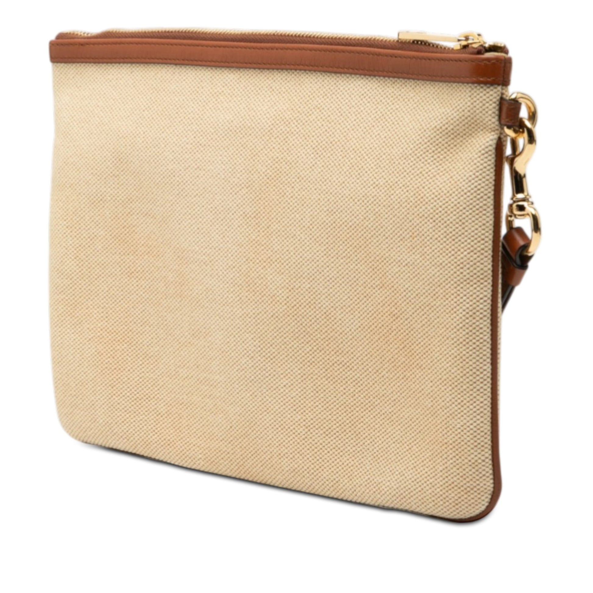 Gucci Canvas Interlocking G Web Clutch